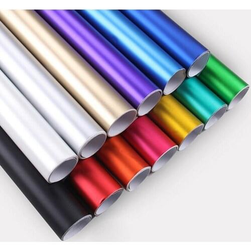 50cm*150cm Metal Matte Plating Ice Film Color Silver Film Car Full Body Carbon Fiber Sticker