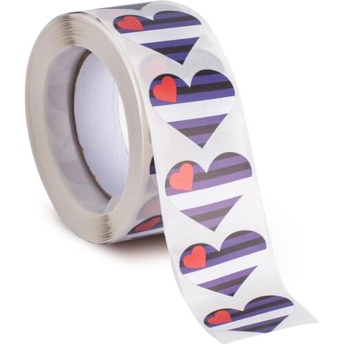 500PCS Stickers 25mm Leather Pride Paper Sticker Label Packaging Seals Crafts Favor Tag Toppers Labels