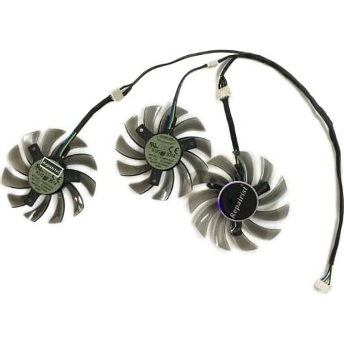 GTX 980 75mm Diameter GPU Cooler Alternative Cooling Fan For kuroutoshikou GALAKURO GEFORCE GTX980 Video Cards As Replacement