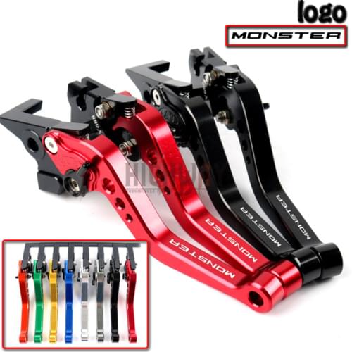 Motorcycle CNC Aluminum Brake Clutch Levers Adjustable Short Lever For Ducati Monster 696 695 796 400 620 M 600 M 900 M 620