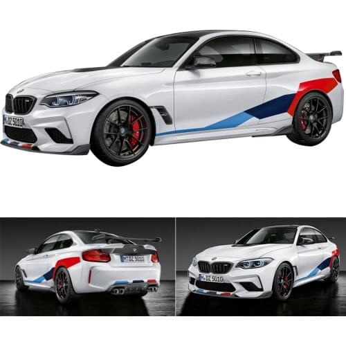 Car Accessories Decorative Stickers Vinyl Sport Decals Racing Stripes Ralliart Sticker Suit For BMW 3 4 335i F10 M6 320 X6 E39
