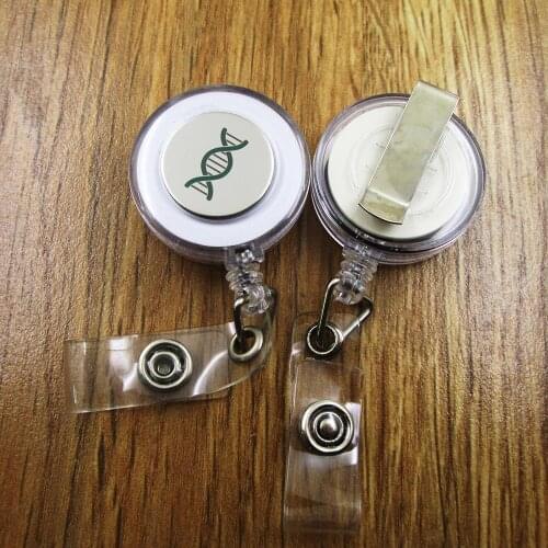 Chromosome ID Badge Reel for Docter Nurse Teacher Student retractable recoil id badge holder work fun