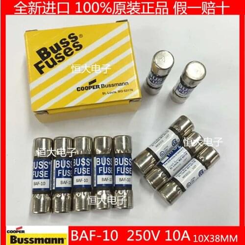 BUSSMANN fast fuse BAF-12 250V 12A 10*38MM original imported fuse