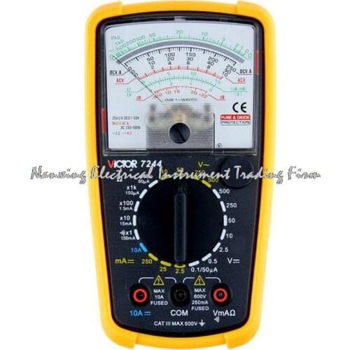 Fast arrival VICTOR VC7244 analog multimeters, mechanical multimeter, the new, measurable current / resistance / with buzzer
