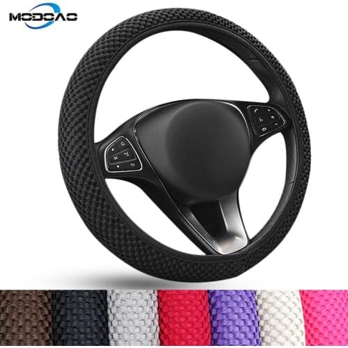 Car Steering Wheel Cover Anti Slip Steering Covers Suitable 37-38cm Auto Steering Wheel Protective for Lada Hyundai Ford BMW