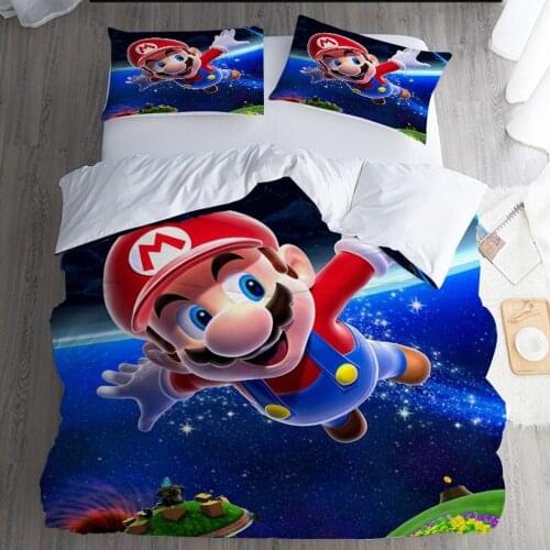 Home Textiles Cartoon Game Super Hero Teens Kids Boys Girls Bedding Set Super Soft Comforter With Duvet Cover Bedroom 2/3pcs