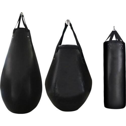 Fitness Heavy Punching Bag PU Leather Kickboxing Bag MMA Muay Thai Boxing Training Tumbler Hanging Sandbag For Fitness Equipment