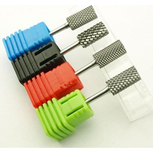 KIMAXCOLA 1pcs Flat shape Carbide Nail Drill Bit nail file Nail Art Tools Gel remover Nail Cleaner Bit,Quality ungsten steel