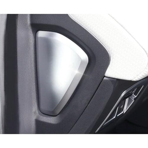 YAQUICKA 2Pcs Car Interior Front Dashboard Side Panel Cover Trim Styling For Land Rover Range Rover Velar 2017 2018 Accessories