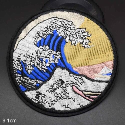 Sea Iron On Embroidered Clothes Patch For Clothing Stickers Garment Apparel Accessories