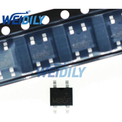 50PCS MB10F Bridge Rectifier mb10f sop4 0.5A 1000V SOP4 b10f