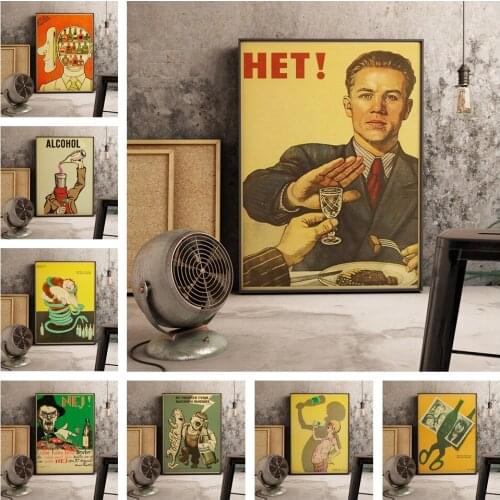 Diamond Painting Set Soviet Anti-alcohol Picture Mosaic Embroidery Cross Stitch Home Decoration Diamond Art