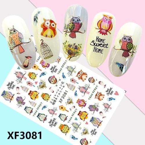 Personalized animal nail stickers semi-permeable ultra-thin adhesive nail stickers DIY Nail Art Decoration