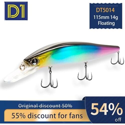 D1 Perch pike pikeperch Fishing lure New 115mm 14g Floating minnow Jerk Assist Balancer System Wobbler sea or freshwater fish