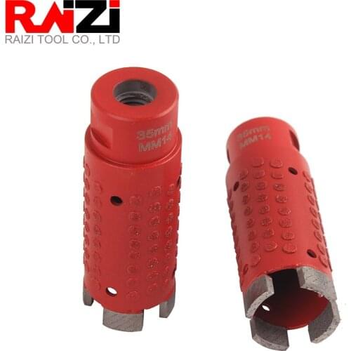Raizi Phoenix 1pc 35mm Dry Diamond Core Drill Bits For Granite With Vacuum Brazed Side Protection