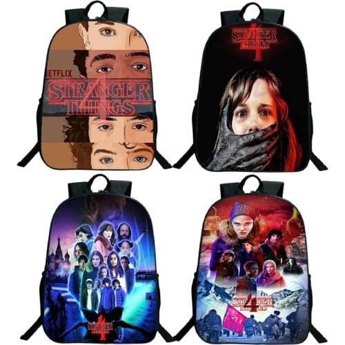 Plecak Stranger Things 4 Backpack High Quality School Bag Bookbag For Teens Boys Girls Knapsack Casual Mochila Students Rucksack