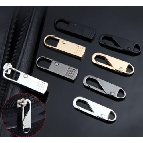Removable Zipper Pull Jacket Coats Durable Bag Zipper Head Metal Zipper Puller Sliders Luggage Accessories Zip Puller Detachable