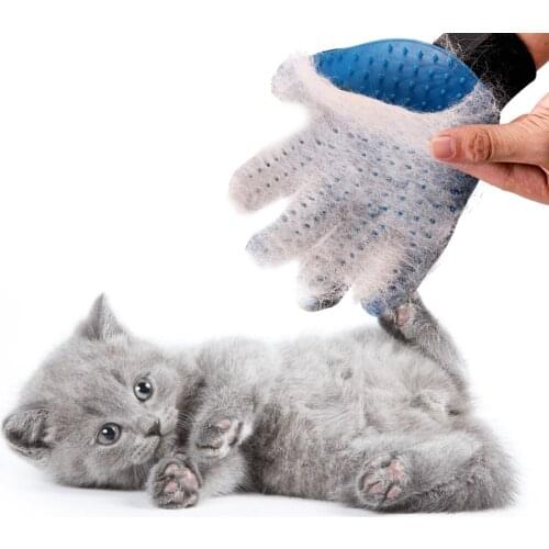 Silicone Pet Grooming Glove For Cats hair Brush Comb Cleaning Deshedding Pets Products for Cat Removal Hairbrush Animals Massa