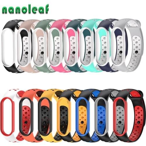 Silicone Replaceable Strap for Xiaomi MiBand 5 Colorful Bracelet M5 Sport Watch Wrist Band Smart Band Accessories Optional Color