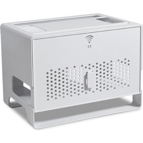 WIFI Wireless Router Rack, Desktop Power Socket Storage Box, Wire And Network Cable Storage Box, Plastic