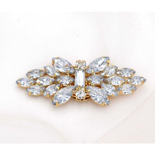 TOPQUEEN AX4 2pcs Shoe Clip Wedding Shoes High Heel Women Bride Decoration Rhinestone Shiny Decorative Clips Charm Buckle