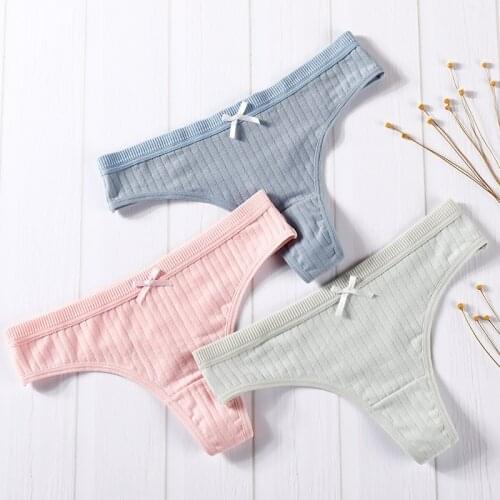Panties cotton underwear female sexy lingerie G-string girl underpants lady casual T-back woman intimate panty thong