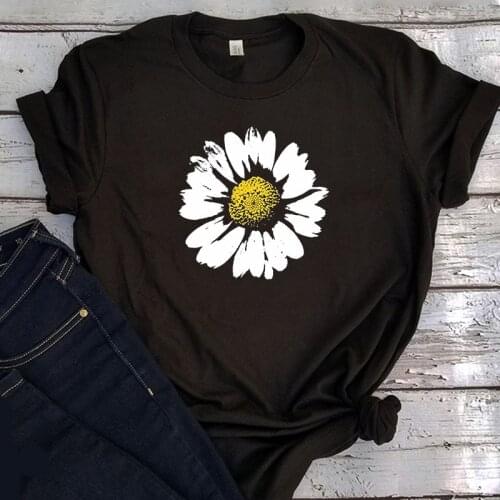 Big Size Women Cotton Flower Tshirt Women Large TShirts Plus Fashion 2021 Summer Plus Size T Shirts Tops for Women Tees Print
