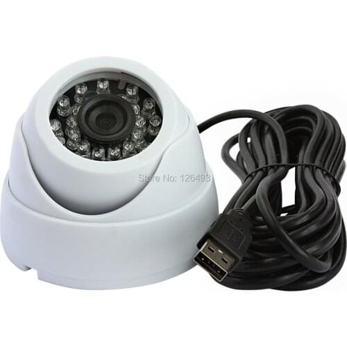 1080P indoor plastic H.264 1/3" CMOS AR0330 infrared night vision usb webcam dome camera