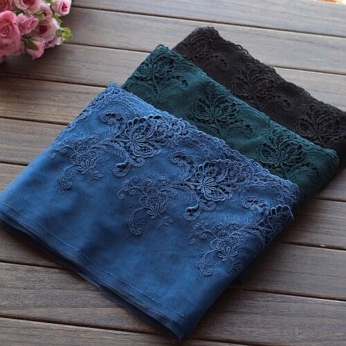 2yards/Lot 8.27 Inches Wide Embroidered Tulle Lace Trim Mesh Lace Ribbon~3color~High Quality