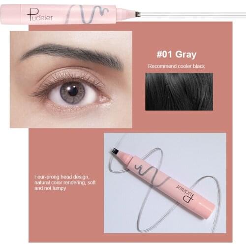 3D Microblading Eyebrow Tattoo Pen Waterproof LongLasting Fine Sketch Enhancer Fork Tip Eyebrow Pencil Liquid Eye Brow Pen TSLM1