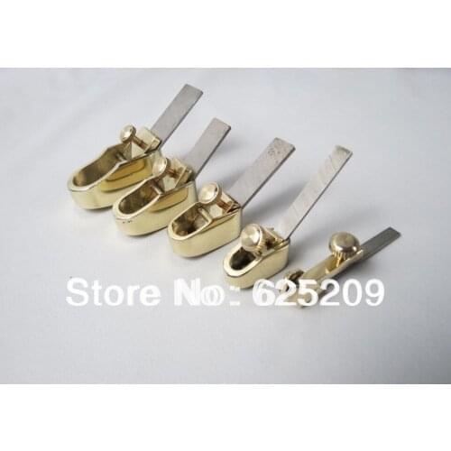 5pcs various convex bottom Mini brass planes,violin and viola making tool woodworkingluthier tools