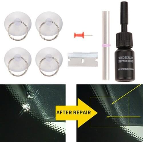 60% Hot Sale Car Auto Vehicle Glass Crack Repair Windshield Quick Repair Agent Tools Kit Auto Repair Tools