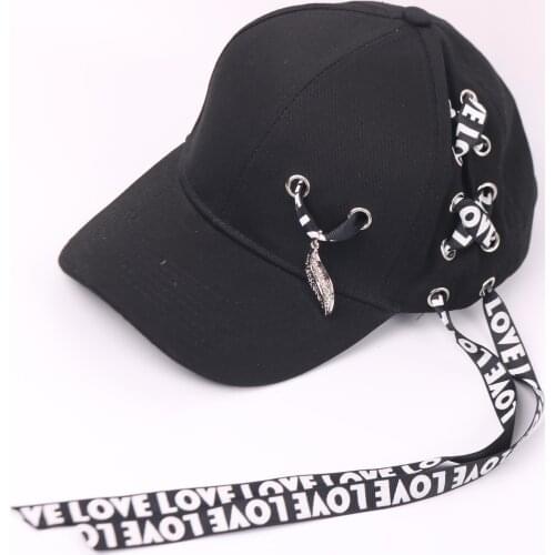 2020 Spring And Summer Korean Ribbon Baseball Cap Womens Fashion Streamer Caps Mens Korean Casual Sunshade Hat Gorras