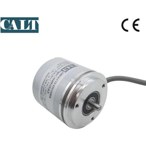 CALT RS485 and 4-20mA dual output 6mm shaft synchro flange rotary absolute encoder resolution 4096