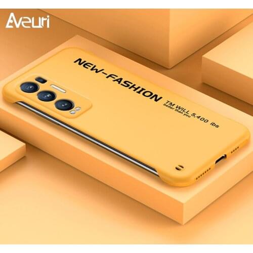 Frameless PC Hard Phone Case For OPPO Reno 3 4 5 6 Pro Plus 5Z A94 K9 Luxury Matte Cover Case For Realme GT Neo Master Explorer