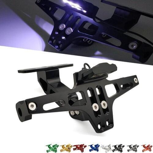 Motorcycle Rear License Plate Mount Holder LED Light Moto Bracket Frame For Honda PCX 150 cbr 600 f3 f4i f4 f2 CRF230F CRF250L