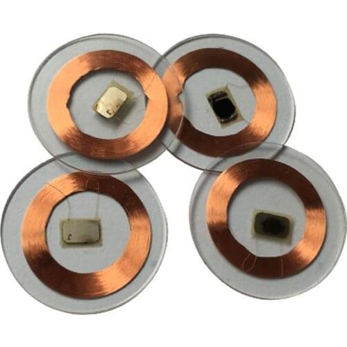 IC 13.56mhz 25mm IC Crystal Coin F1108 ISO14443A IC Coin