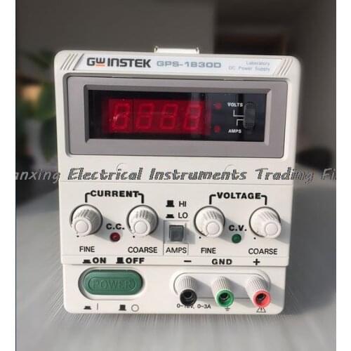 Fast arrival Gwinstek Single Output, 54W, 18v, 3A, Linear DC Power Supply GPS-1830D Switching Power Supply