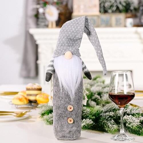 Wear Resistant Lightweight Drawstring Red Wine Pouch Supplies for Bar