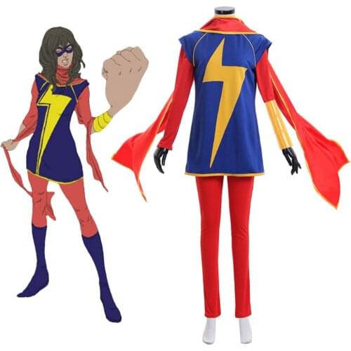 Kamala Khan Cosplay Costume Suit Adult Halloween Cosplay Costume