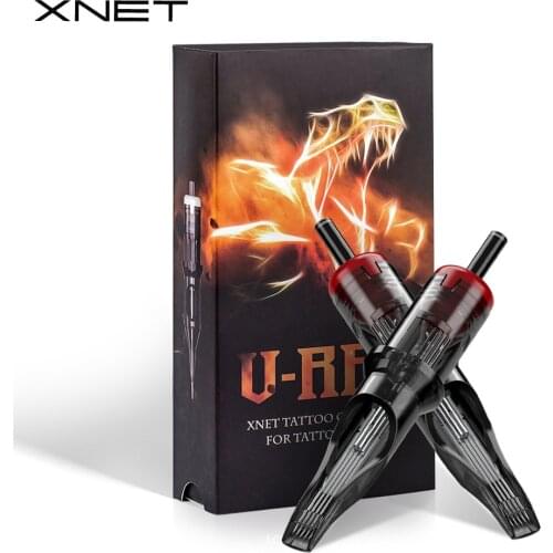 XNET VREX 20pcs Tattoo Cartridge Needle Round Magnum Disposable Sterilized Safety Permanent Makeup Tattoo 5rm 7rm 15rm 19rm