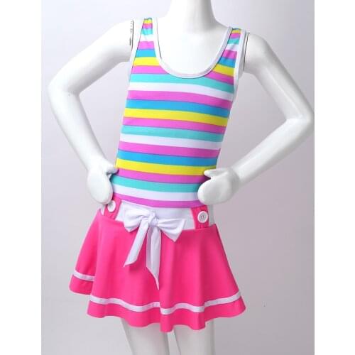Girls One Piece Swimsuits Skirt Suit Children Swimwear Princesss Kids Beach Dress Bathing Suits Hot Summer Beach Wear Clothes