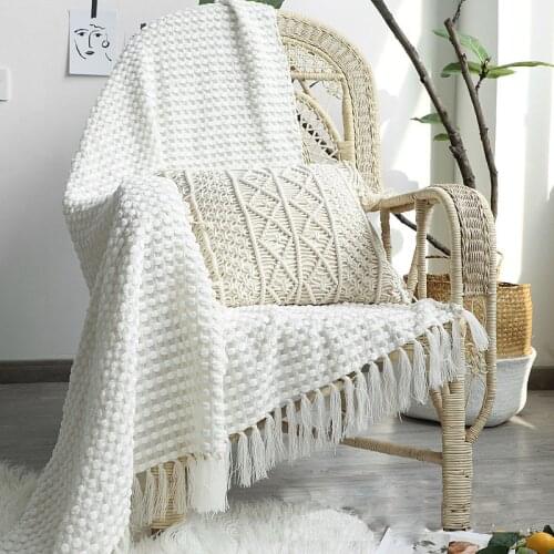 Chenille Thread Cheap Blanket Travel Camping Picnic Covering Plaid Couch Lounge Covering Kids Baby Comforter