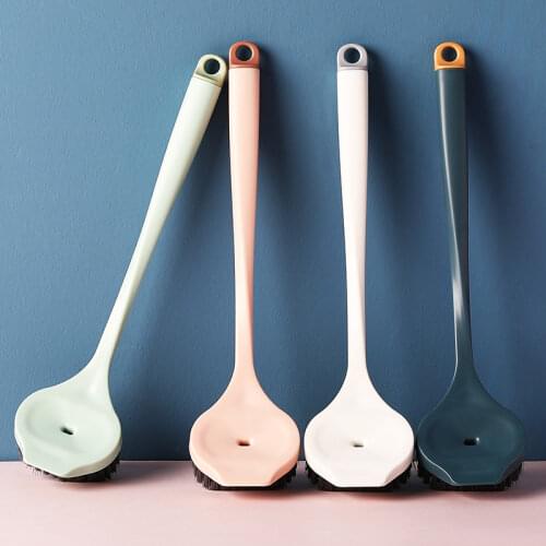 Nordic PBT ABS Handle Cleaning Brush Dish Washing Tool Dust Brush Cleaner Household Kitchen Accessories For Bowl Plate Pot Pan