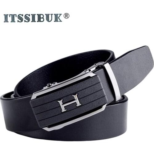 2019 ITSSIBUK new fashion mens exclusive high-quality belt mens luxury belt buckle stapw genuine leather belts for