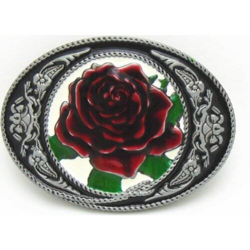 New Arrival Western Belt Buckles Metal Flower Enamel Custom Cowgirl Belt Buckle fit Belt Women Apprael Accessories Free Shipping