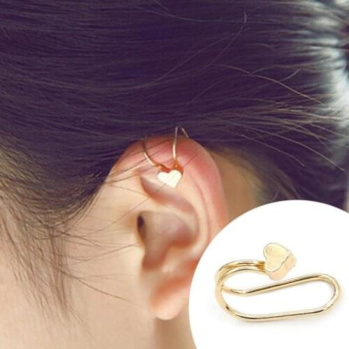 New Sleek Minimalist Single Earrings Ear Clips Without Ears Pierced Earring Ear Clip