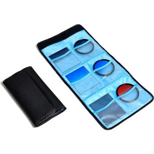 New 6 Pockets Camera Lens Square Filter Bag Case For Cokin P Series Full ND Gradient Color Filter UV CPL Use