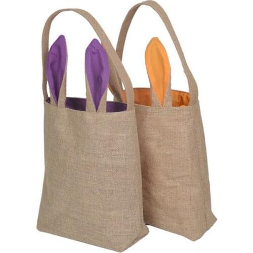 Mordoa Easter Decorations Home Bunny Ear Gift Bags Easter Bunny Jewelry Display Bag Christmas Birthday Halloween Party Candy Bag