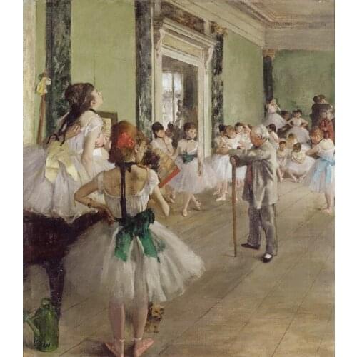 Popular decor art Canvas printed famous portrait painting classic impression art picture of Dance Studio free shipping